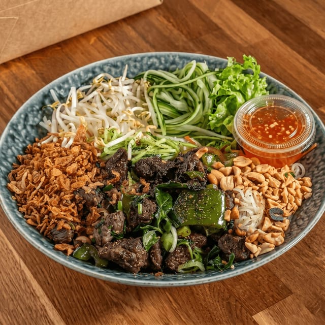 Thai Basil Chicken Vermicelli.