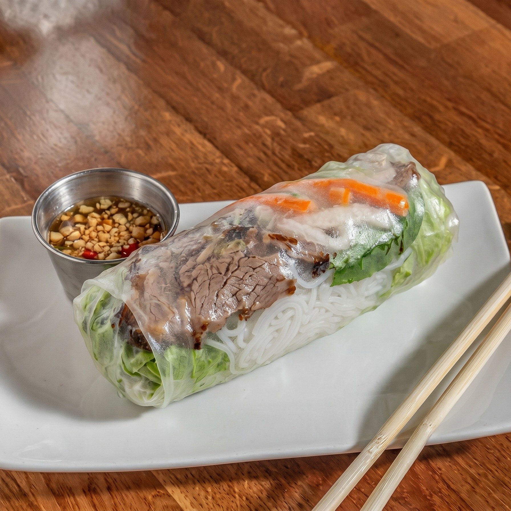 Texas Smoked Spring Roll.