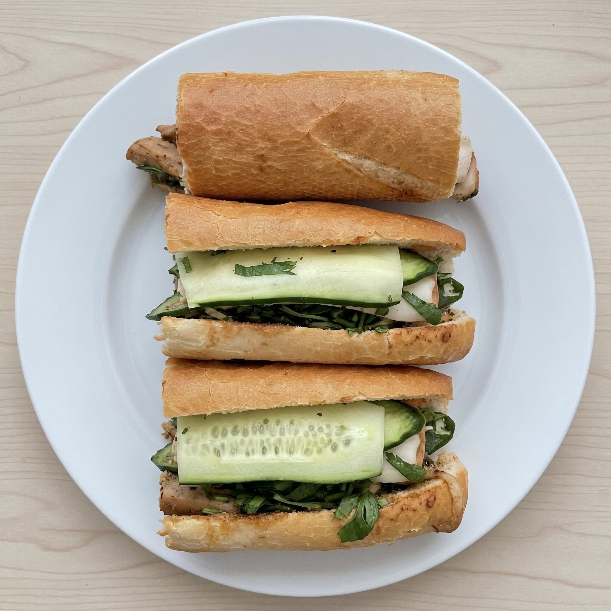 Lemongrass Chicken Baguette.