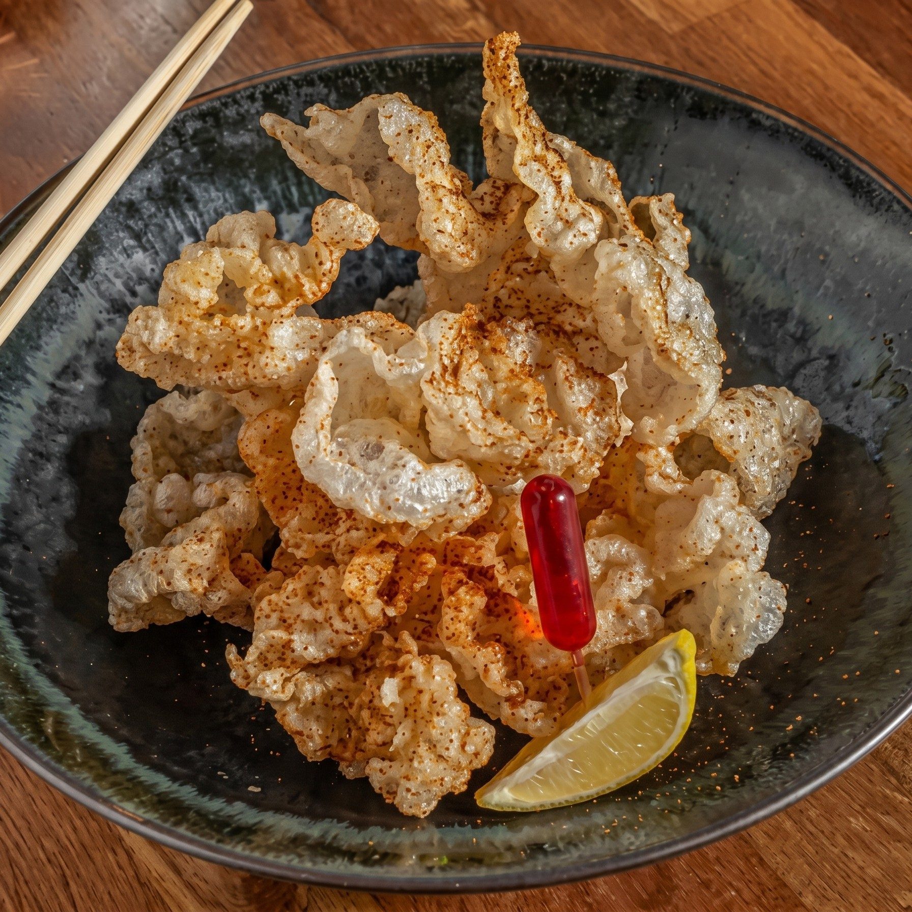 Puffy Beef Tendon Chicharron.