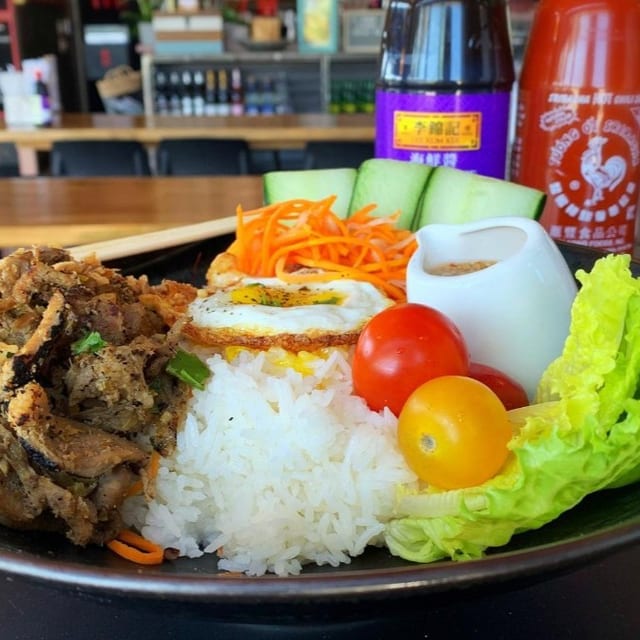Coconut Basil Prawn Rice.