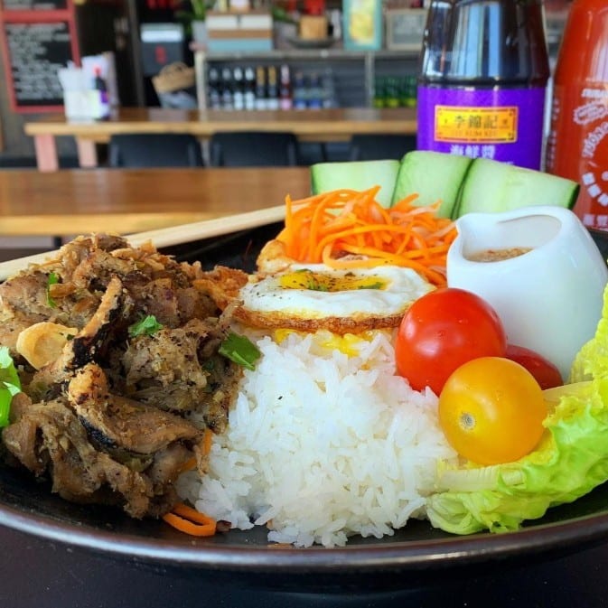 Thai Basil Chicken Rice.
