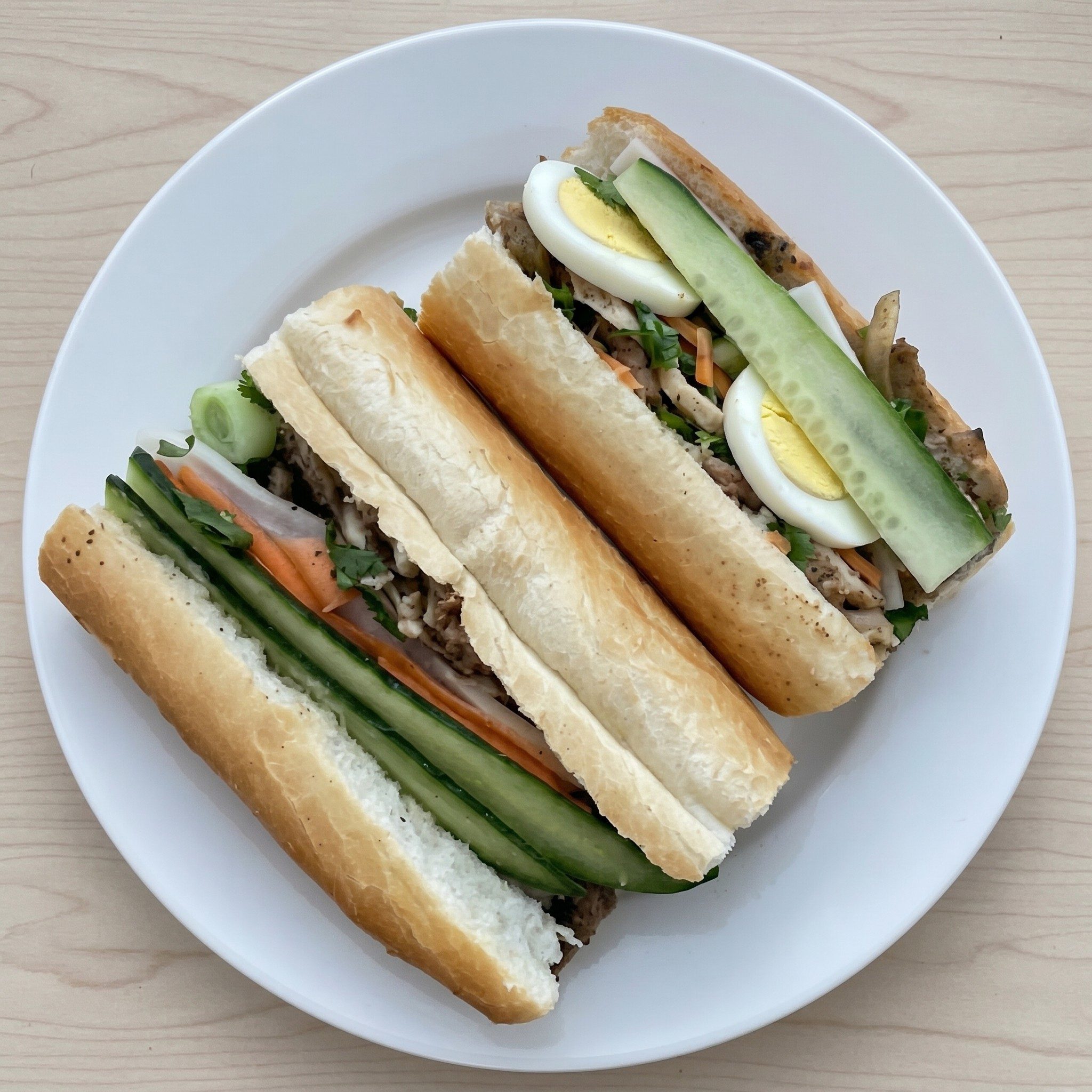 Lemongrass Tofu Baguette.