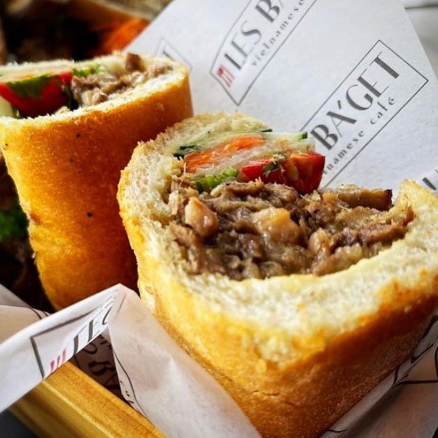 Braised Beef Belly Baguette.