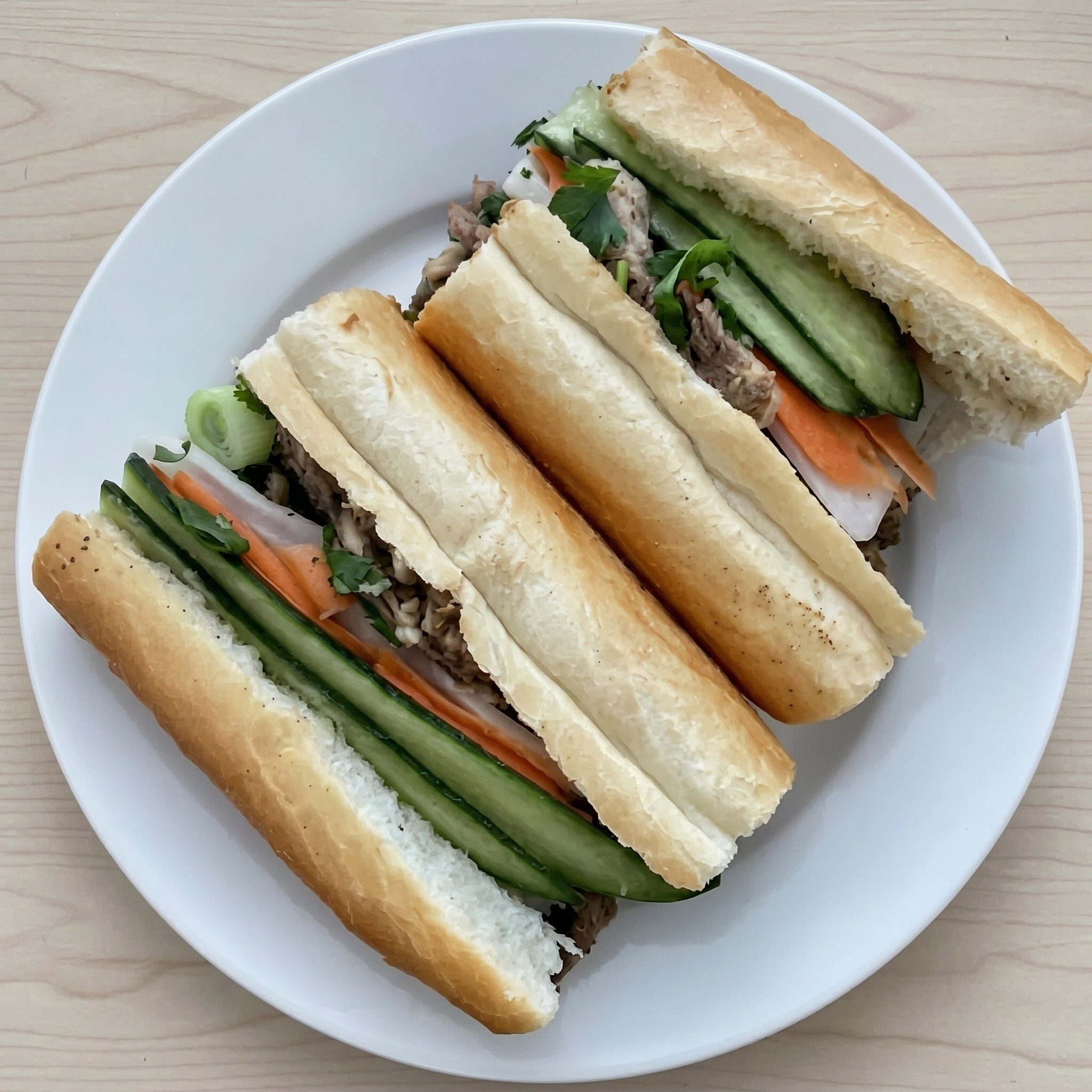 Braised Beef Belly Baguette.